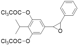 2-异丙基 -5-(3-苯氧基) -3-(三氯乙酰氧基)苯基三氯乙酸酯