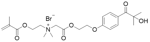 2-[2-[4-(2-羟基 -2-甲基 -1-氧代丙基)苯氧基]乙氧基]-N，N- 二甲基 -N-[2-[(2-甲基 -1-氧代 -2-丙烯 -1-基)氧基]乙基] -2-氧代-溴(1:1)(ACI)