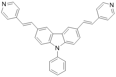 9-苯基 -3,6-双[2-(4-吡啶基)乙烯基]