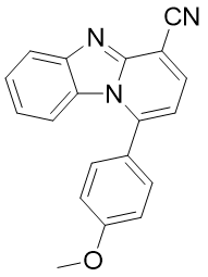 1-(4-甲氧基苯基)苯并[4,5]咪唑[1,2-a ]吡啶 -4-碳腈